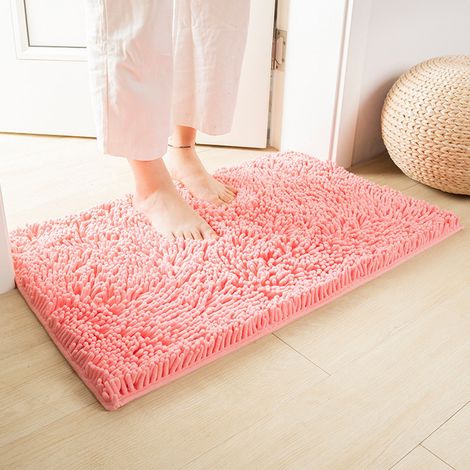 Tapis De Salle De Bain - Microfibre Épaisse 40 X 60 Cm - Antidérapant PVC - Lavable En Machine - Pour Douche Et Sous Évier - 1 Pièce (1/3)