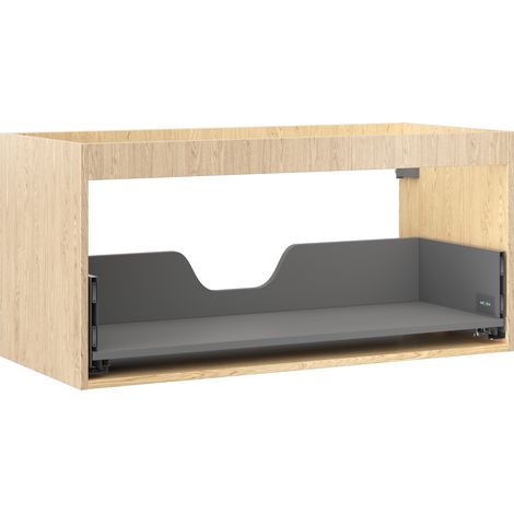 Mexen Box-A corpo del mobiletto sotto lavabo 100 cm, 1 cassetto, rovere - 91AX0-1000-470-1-81 (1/4)