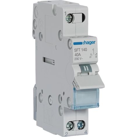 Interruptor I-0-II fuente de alimentación superior 1P 40A