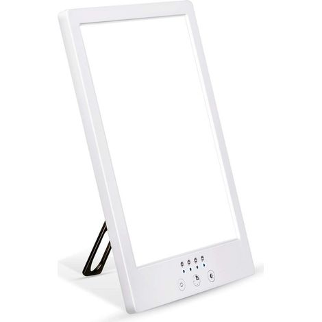 Lampe de luminothérapie,12000 lux,peut prévenir la dépression d'humeur,la mémoire et la fonction de temps,peut ajuster la luminosité et la température du croisement des couleurs (1/5)