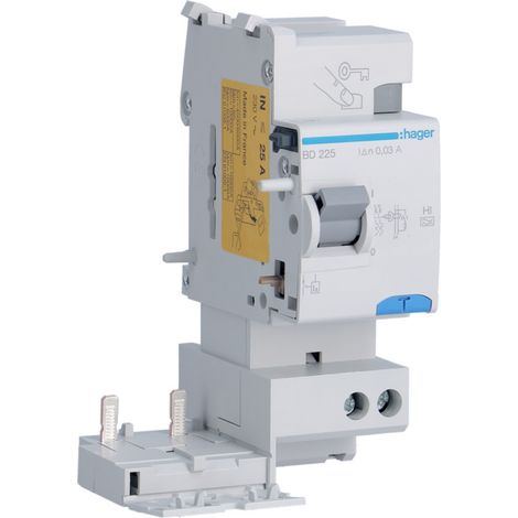 Hager BD225 Bloc différentiel 2P 25A 30mA HI (1/3)