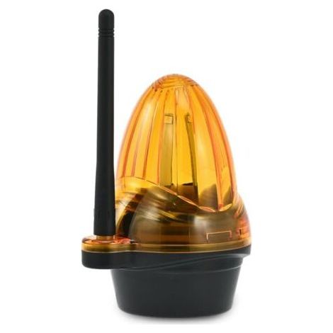 QORVA-Feu Clignotant Lampe d'Avertissement Universel pour Motorisation Portail 12V-265V AC/DC Feu Stroboscopique de Sécurité à LED Ambre Compatible avec Moteurs de Portail Coulissant/Battant (1/4)