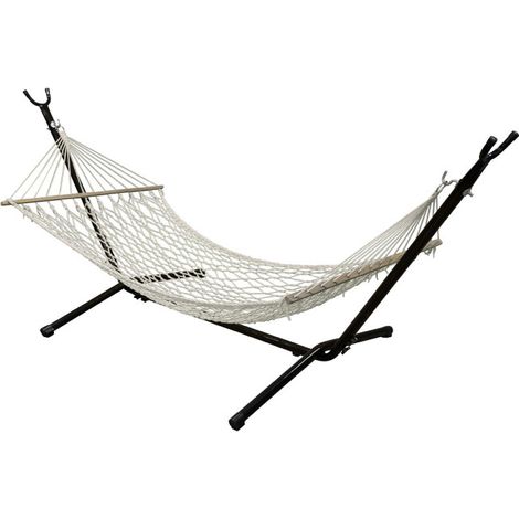 Hamac en Coton "Ubub" 200cm Blanc Crème (1/5)