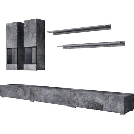 Conjunto de salón Serodeu 100, Hormigón oscuro