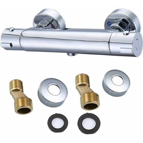 royaluxe -Mitig thermostatique de douche Mitig thermostatique en laiton chromé avec (1/5)