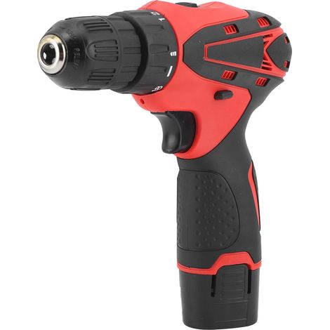 Tournevis électrique 12V sans fil, perceuse à visseuse lithium-ion, jeu d'outils à batterie intégrée, tension universelle 110-240V, pour bricolage domestique et professionnel. (1/5)