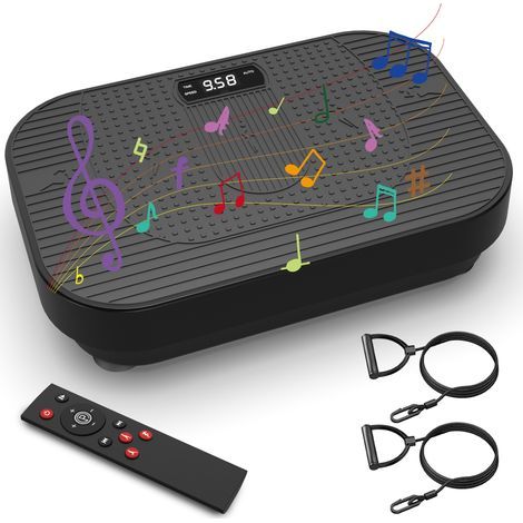 Plateforme de fitness vibrante avec musique Bluetooth – Plateforme de fitness vibrante pour un entraînement complet du corps à domicile. (1/5)