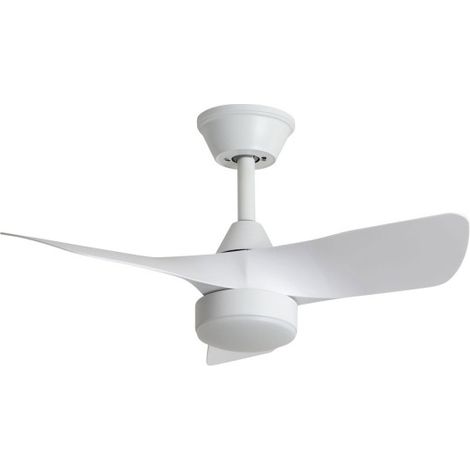 Ventilateur de plafond silencieux avec éclairage LED intégré - Blanc - Erol (1/5)