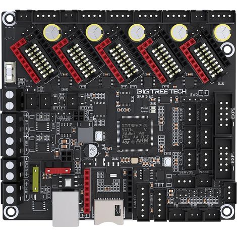 Carte mère, contrôleur 32 bits, prend en charge plusieurs pilotes, Rouge (1/2)