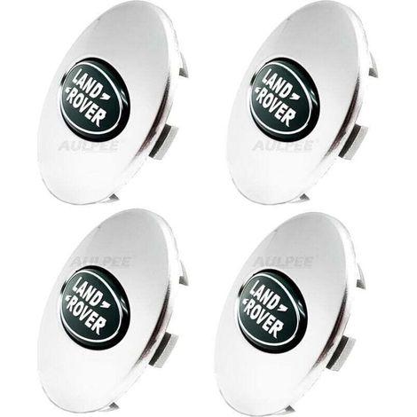 62 mm ABS wheel hub cap with center logo, compatible with Land Rover accessories (LR Green Chrome) (1/4)
