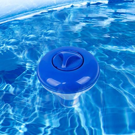 2 Stück Chlor-Schwimmdosierer für Schwimmbäder, automatischer Chemikalien-Schwimmdosierer (1/5)