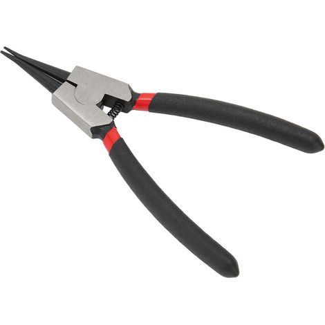 Pince à circlips externe droite 150mm, acier au carbone, embout 1,5mm, pince multifonction pour anneaux de retenue SK-112-6D, outil robuste avec manche antidérapant. (1/5)