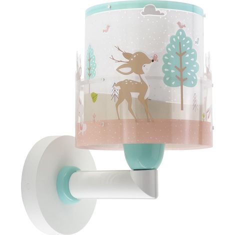 Applique Murale Enfant Cerf animaux Rose, 61279, E27 (1/5)