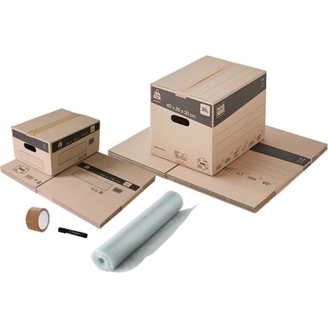 Pack and Move - Kit déménagement livres + marqueur + 1 adhésif offert (1/5)