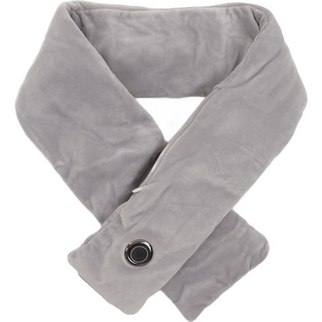Écharpe chauffante 5W 5V USB imperméable, chauffage portable pour cou et épaules, gris clair, unisexe (1/5)