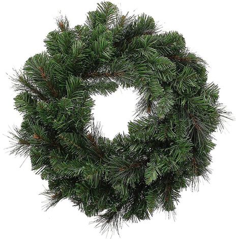 Ghirlanda dietro porta "Milton" in PP effetto aghi di Pino, corona per decorazioni natalizie -60 cm (1/5)