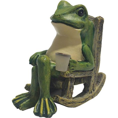 Miniatur-Frösche als Gartenfigur, Weihnachtsdekoration, Gartenaccessoires, Außenfigur, Solarleuchten, Gartenfrosch-Dekoration (1/5)