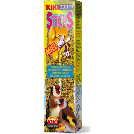 Kiki Sticks Jilgueros con Miel - Barritas con Miel para Jilgueros - 2 Ud