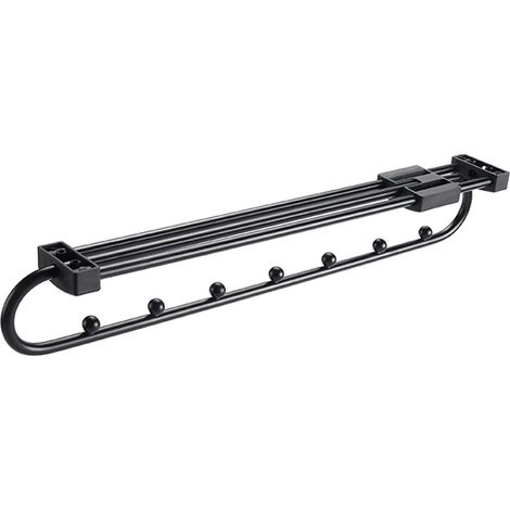 Tringle à vêtements coulissante, télescopique, pour penderie, séchoir à vêtements, support de rangement pour vêtements (425 mm)