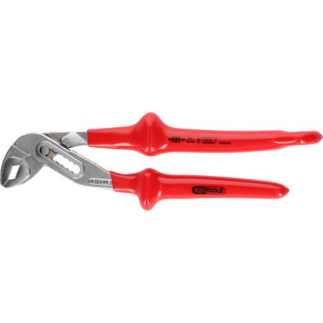 KS Tools 1000V Wasserpumpenzange mit Sicherungsöse für Sicherheitsleine (1/2)
