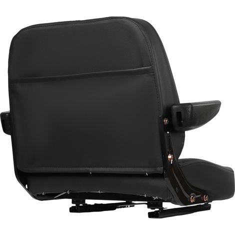 Traktor Sitz, verstellbare Armlehnen, hohe Tragfähigkeit, Schwarz (1/2)