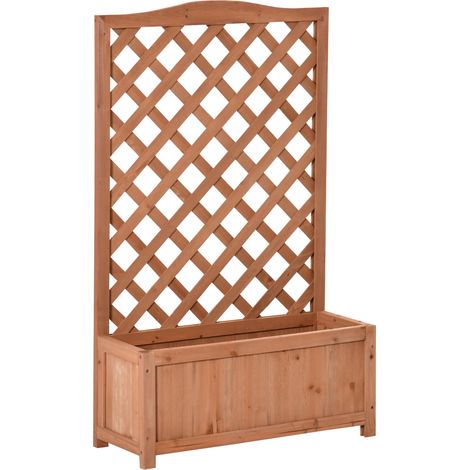 Jardinière avec treillis TERRY bois de sapin (1/5)