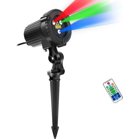 Projecteur laser lumineux de Noël pour jardin extérieur, avec éclairage RGB dynamique et étanche, idéal pour les fêtes de Noël. (1/5)