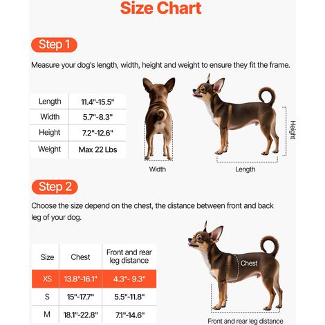 Fauteuil Roulant pour Chien Pattes Arrières Chariot à 2 Roues (1/5)