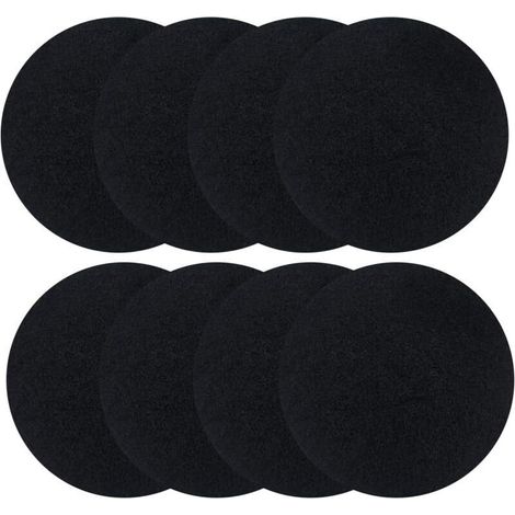 8 Pièces Filtres Compost Ronds, Filtres à Charbon Actif Filtre Anti-Odeur pour Poubelles à Compost Ronds, Convient aux Poubelles Jusqu'à 17 cm
