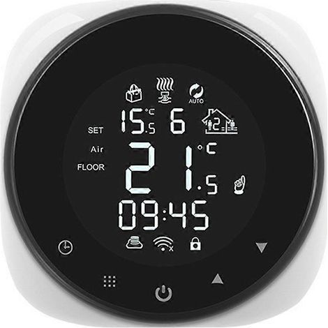 Intelligenter Wi-Fi-Thermostat für elektrische Fußbodenheizung, Sprachsteuerung, programmierbare Temperatur, einfache Installation und Einrichtung. (1/5)