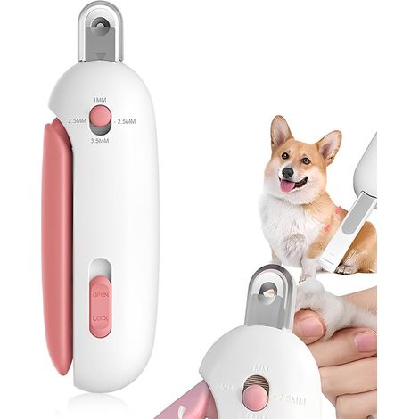 Pince à griffes pour animaux de compagnie avec protection anti-éclaboussures, pince à griffes professionnelle pour animaux de petite et moyenne taille (1/5)