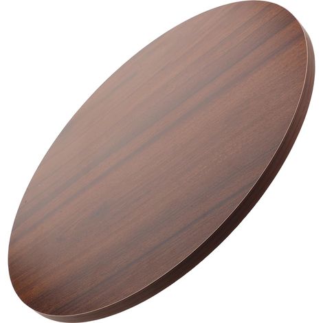 Plateau de Table Rond en Bois Foncé Noyer 40 Cm Surface Résistante aux Taches Plateau pour Table Basse Salle à Manger la Cuisine et Extérieur pour Petit Espace et Usage Polyvalent (1/5)