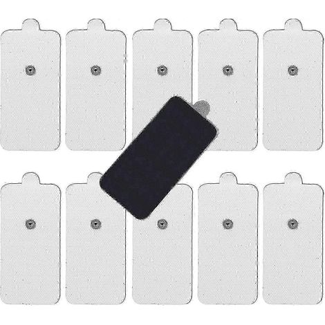 Électrodes de rechange pour appareil TENS, grand format, lot de 10, pour soulager la douleur (1/5)