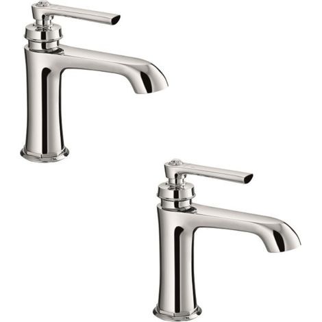 Juego de dos mezcladores de lavabo retro PAINI Lady's 100 Chrome