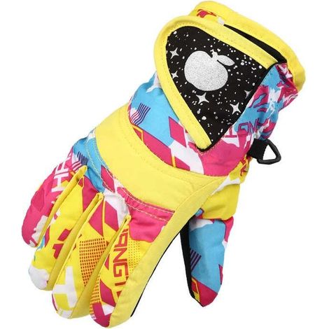 Gants de ski chauds et imperméables pour enfants avec isolation renforcée pour la neige (1/5)