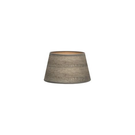 Salma E27 Paralume Legno Grigio 15dx12dx13h Aperto Conico