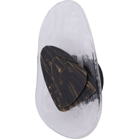Moderne Wandleuchte aus Glas in unregelmäßiger Form mit Schrauben und Dübeln für Schlafzimmer, Wohnzimmer und Flur (1/5)