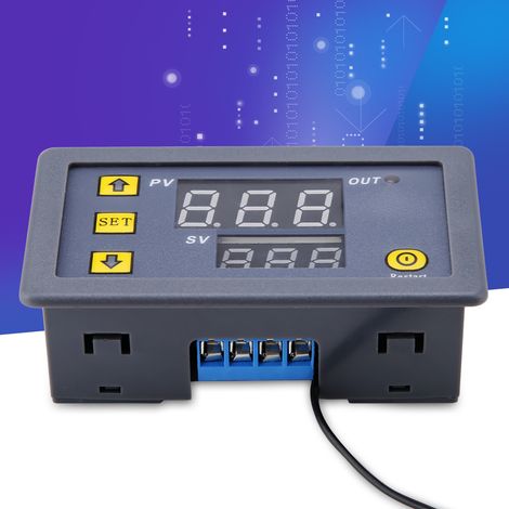 W3230 Contrôleur de température numérique LED Thermostat Interrupteur Capteur Indicateur (110-220V) (1/5)