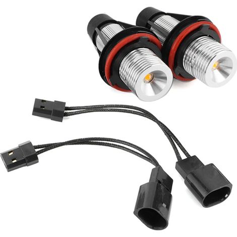 2 Pièces Lampe LED Auto 6000K 720lm Anneaux Halo Yeux Ange Compatible E39 E53 E60 E63 E64 (1/4)