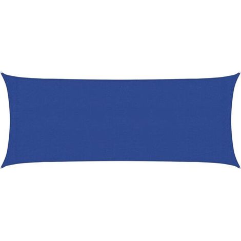 Voile d'ombrage, 160 g/m², bleue, 2 x 4,5 m, polyéthylène haute densité (1/5)
