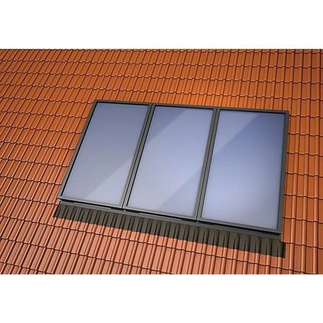 Set de montage intégration 4plus, 3 capteurs, tuiles ardoise et plates