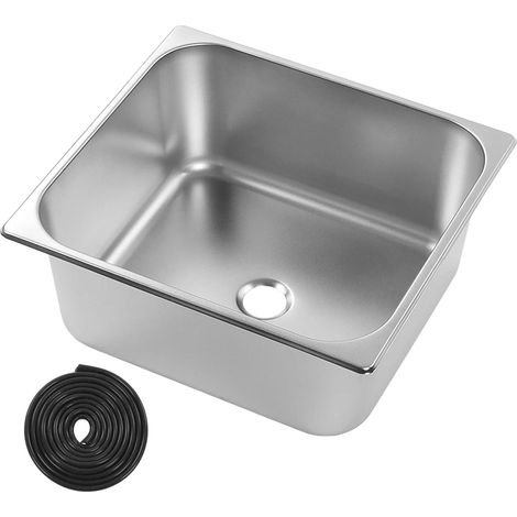 Évier de Camping-car, évier encastré 330 X 300 X 150 Mm, évier de Cuisine en Acier Inoxydable 304, Orifice de Vidange 40 Mm, pour Camping-car, Yacht, Bateau (1/5)