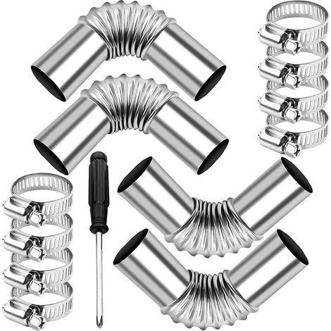 Tuyau D'Echappement De Voiture, 130mm25mm Tuyau D'Échappement, Tuyau D'échappement En Acier Inoxydable Coudé, Chauffage Diesel Voiture (1/4)
