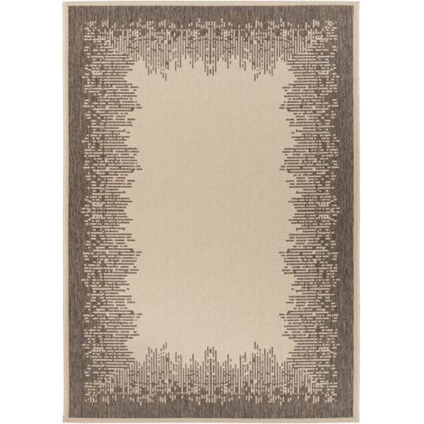 Tapis Imprimé à Poils Courts "Splash" Crème 80 x 150 cm (1/3)