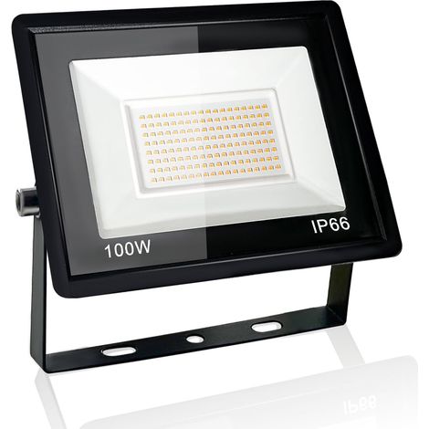 100W Projecteur LED Extérieur, IP66 Etanche Spot LED Extérieur, Éclairage Mural 3000K Blanc Froid, pour Jardin, Terrasse, Garage, Entrée (1/5)