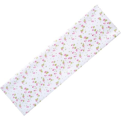 Confezione da 2 fasce elastiche sportive da donna, con stampa di rose rosa tenue, traspiranti e antiscivolo. (1/4)