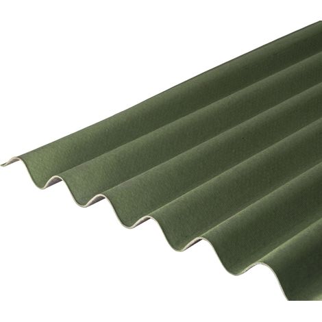Bitumen Corrugated Green Roofing Sheet 2m x 950mm x 2.6mm