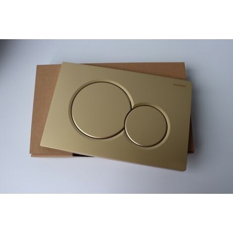 Plaque d'actionnement Geberit Sigma01 pour double chasse d'eau : Goldstrahl (115.770.JQ.5) (1/4)