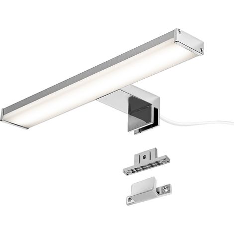 Aplique pared LED baño 8W 30 cm cromado IP44 (1/5)