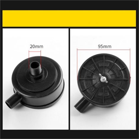 Air Filter Compressor Filtration Silence 20mm Male Thread, Black, 9.5cm